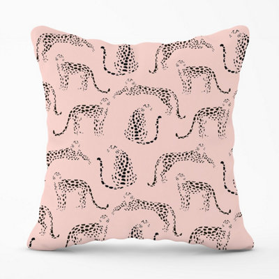 B&Q -  Abstract Leopard Pattern Outdoor Cushion 45Cm X 45Cm
