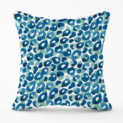 Warren Reed Designer Watercolour Leopard Print Outdoor Cushion 45Cm X 45Cm from B&Q