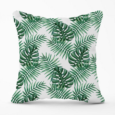 Warren Reed Designer Watercolour Tropical Leaves Outdoor Cushion 45Cm X 45Cm from B&Q