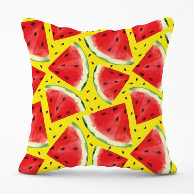 Warren Reed Designer Watermelon Pattern Outdoor Cushion 45Cm X 45Cm from B&Q