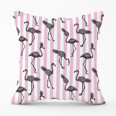 B&Q -  Pineapple Flamingo Outdoor Cushion 45Cm X 45Cm