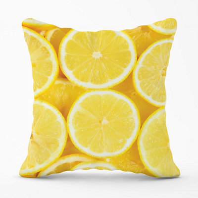 Warren Reed Designer Vibrant Lemons Outdoor Cushion 45Cm X 45Cm from B&Q