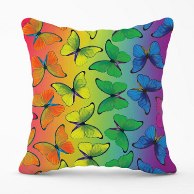 Warren Reed Designer Multicoloured Butterfly Pattern Outdoor Cushion 45Cm X 45Cm from B&Q