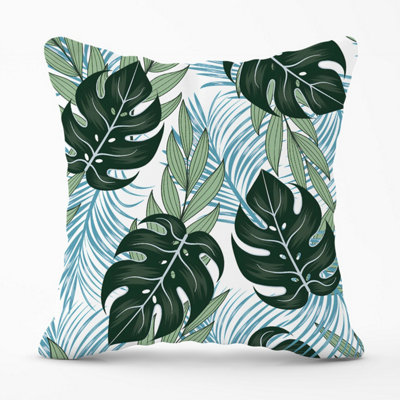B&Q -  Tropical Pattern And Flowers Outdoor Cushion 45Cm X 45Cm