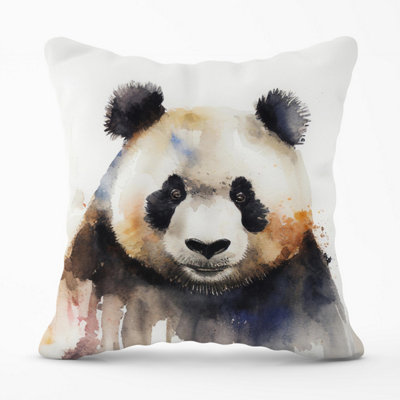 Warren Reed Designer Panda Watercolour Outdoor Cushion 45Cm X 45Cm from B&Q