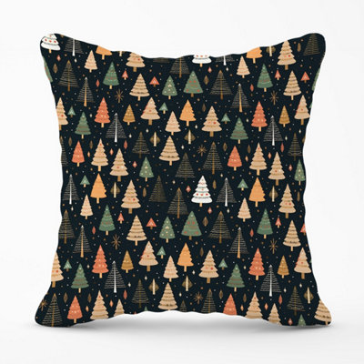 Warren Reed Designer Boho Inspired Christmas Trees Outdoor Cushion 45Cm X 45Cm from B&Q