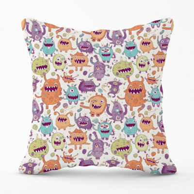 Warren Reed Designer Playful Halloween Monsters Outdoor Cushion 45Cm X 45Cm from B&Q