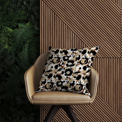 B&Q -  Modern Flower Pattern Outdoor Cushion 60Cm X 60Cm