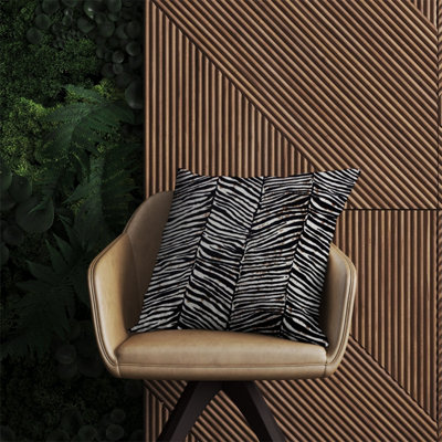 Warren Reed Designer Zebra Pattern Outdoor Cushion 60Cm X 60Cm from B&Q