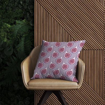 B&Q -  Modern Fig Pattern Outdoor Cushion 60Cm X 60Cm
