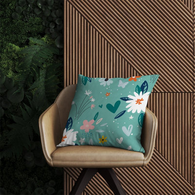 Warren Reed Designer Garden Summer Flowers Outdoor Cushion 60Cm X 60Cm from B&Q