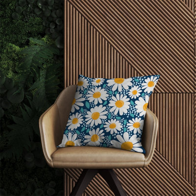 Warren Reed Designer Camomile Flowers Outdoor Cushion 60Cm X 60Cm from B&Q