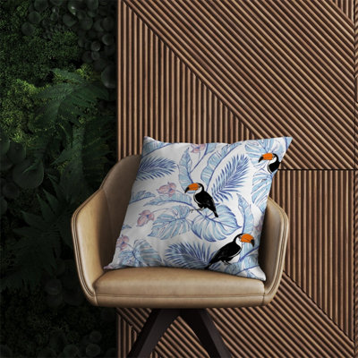 Warren Reed Designer Tropical Toucan Outdoor Cushion 60Cm X 60Cm from B&Q