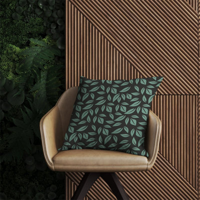 B&Q -  Delicate Leaf Outdoor Cushion 60Cm X 60Cm