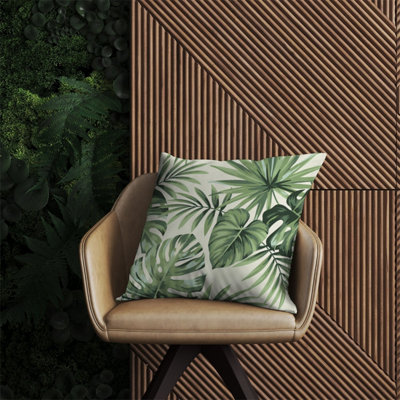 Warren Reed Designer Exotic Palm Leaves Outdoor Cushion 60Cm X 60Cm from B&Q