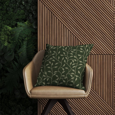 Warren Reed Designer Green Shrub With Leaves Outdoor Cushion 60Cm X 60Cm from B&Q