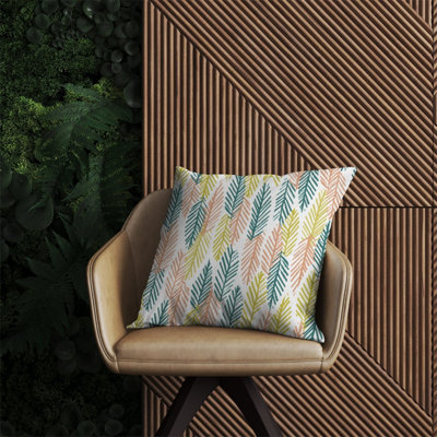 B&Q -  Scandinavian Style Foliage Outdoor Cushion 60Cm X 60Cm