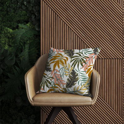 Warren Reed Designer Tropical Leaves Outdoor Cushion 60Cm X 60Cm from B&Q