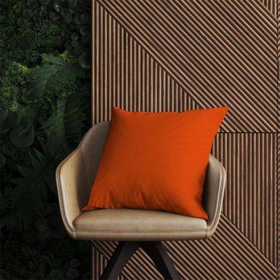 Warren Reed Designer Burnt Orange Outdoor Cushion 60Cm X 60Cm from B&Q