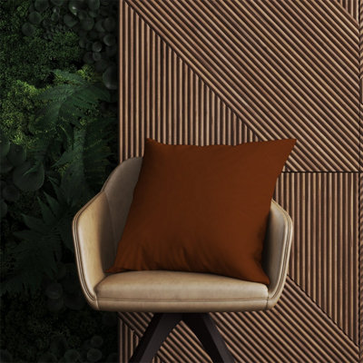 Warren Reed Designer Chocolate Brown Outdoor Cushion 60Cm X 60Cm from B&Q