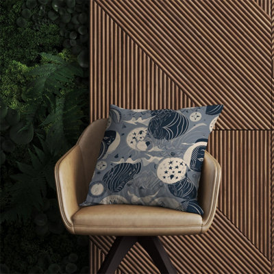 Warren Reed Designer Abstract Moon And Stars Outdoor Cushion 60Cm X 60Cm from B&Q