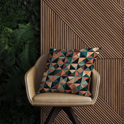 Warren Reed Designer Geometric Print Pattern Outdoor Cushion 60Cm X 60Cm from B&Q