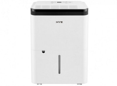 Hye 12L/day Portable Dehumidifier With 5 Modes1.5L Water Tank24Hr TimerWhiteSa01Dh12L02 from B&Q