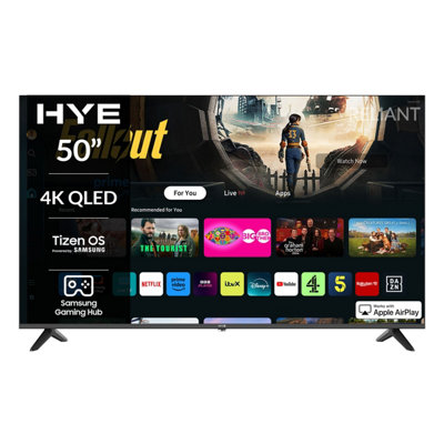 Hye 50" 4K Qled Tizen Os Wifi Frameless Smart Tv50Qleds2008 from B&Q