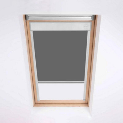 Classic Roof Blind  Window Code (T04) Dark Grey For Keylite Roof WindowsBlackout Blind from B&Q