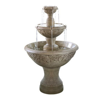 B&Q -  Bellshill Fountain Solar Powered Water Feature