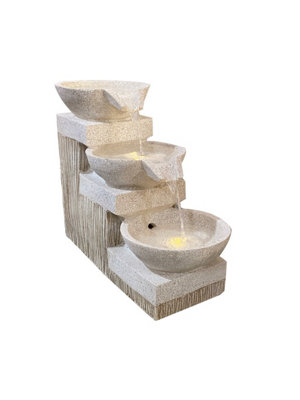 Outdoor Living UK Solar Beaches Water Feature Without Cover from B&Q
