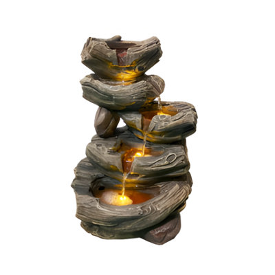Outdoor Living UK Solar Arggle Water Feature Without Cover from B&Q