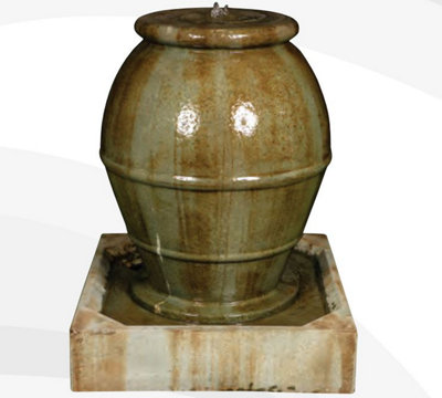 B&Q -  Solar Urna Modern Water Feature Without Cover