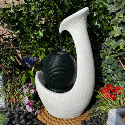 Outdoor Living UK Marion Contemporary Water Feature With Solar Kit from B&Q