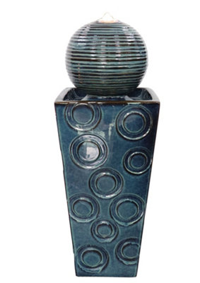 B&Q -  Lucena Ceramic Modern Water Feature Without Cover
