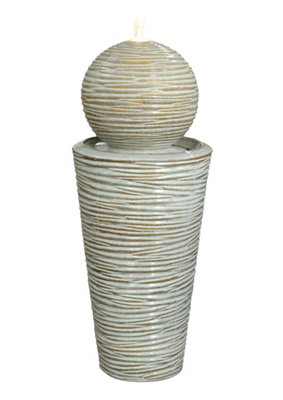 B&Q -  Solar Montilla Ceramic Contemporary Water Feature With Cover