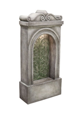 Outdoor Living UK Solar Lynmouth Rain Effect Traditional Water Feature Without Cover from B&Q