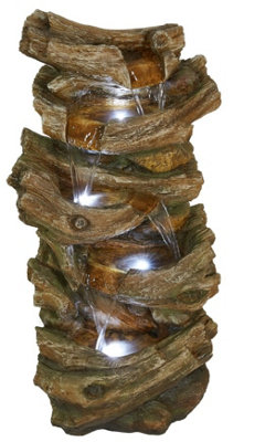 Outdoor Living UK Cheddar Woodland Falls Woodland Water Feature Without Cover from B&Q