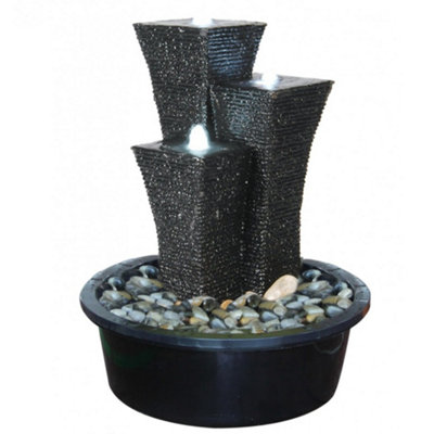 Outdoor Living UK Solar Oriental Towers On Sump Oriental Water Feature Without Cover from B&Q