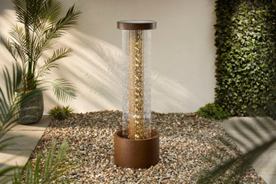 B&Q -  Raindrops Modern Metal Water Feature Without Cover
