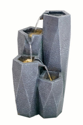 Outdoor Living UK Eco Elegance Falls Contemporary Water Feature Without Cover from B&Q