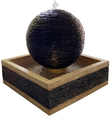 B&Q -  Earth Stone Oriental Water Feature With Cover