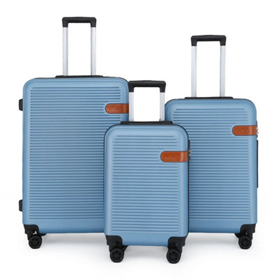 Infinity Luggage Hardshell Suitcase Set Robust Abs Lightweight Luggage Holiday Bag Blue