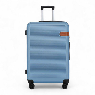 Infinity Luggage Blue Hardshell Suitcase Set Robust Abs Lightweight Luggage Holiday Bag Large