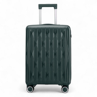 Infinity Luggage Hard Shell Suitcase Cabin Tsa Luggage Travel Set In Green