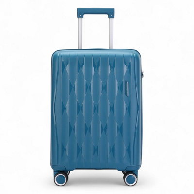 Infinity Luggage Hard Shell Suitcase Cabin Tsa Luggage Travel Set In Blue