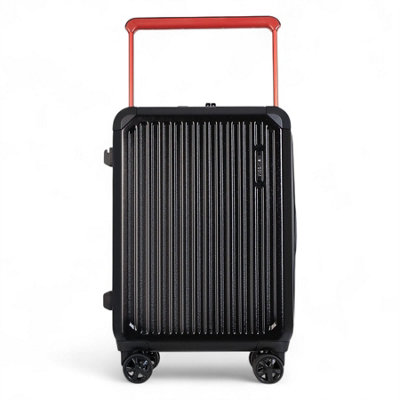 Infinity Luggage Black Hard Shell Rimowa Inspired Tsa Cabin Luggage Suitcase Durable Spinner Carry-On