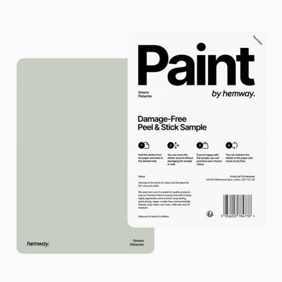 Hemway Pistachio Exterior Matt Acrylic Paint A5 Peel And Stick Sample Swatch  Emulsion Outdoor WoodMasonryShedFence from B&Q