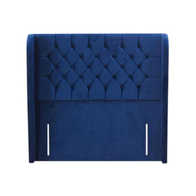 B&Q -  Slumberdream Wisdom Wing Floor Standing Headboard 6Ft Super KingPlush Marine