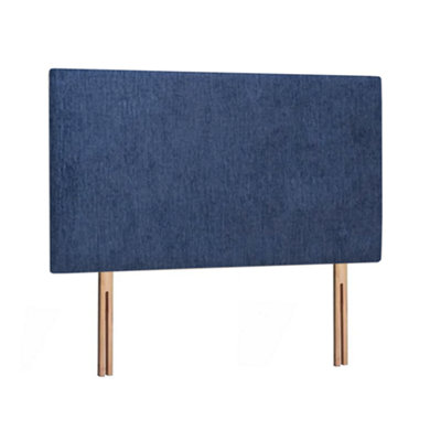 B&Q -  Livorno Strutted Upholstered Headboard 6Ft Super KingChenile Navy